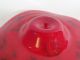 Traumhaft 70er Jahre Anbietschale Konfektschale Glas Rot Mundgeblasen Handarbeit Sammlerglas Bild 3