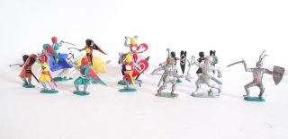 Großes Konvolut Timpo Toys Topfhelm Ritter Seltene Varianten Raritäten Bild