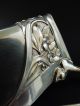 800 Silber Jugendstil Wilhelm Binder Milch KÄnnchen Floral Art Nouveau Jug Milk Objekte vor 1945 Bild 7