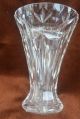 Antik Kristall Vase Schwer Handschliff Olivschliff Bleikristall Kristall Bild 2