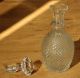 4 X Tolle Vintage Kristall Flaschen - - Geschliffene Whiskeyflasche Cognac Vodka Glas & Kristall Bild 2