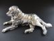 : Jugendstil Hund Dog Art Nouveau Bernhardiner Retriever Versilbert Figur 7c Wmf 1890-1919, Jugendstil Bild 5