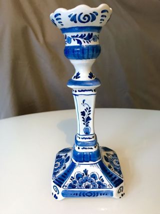 Kerzenständer Handgemalt Delfts Blauw Fayence Bild