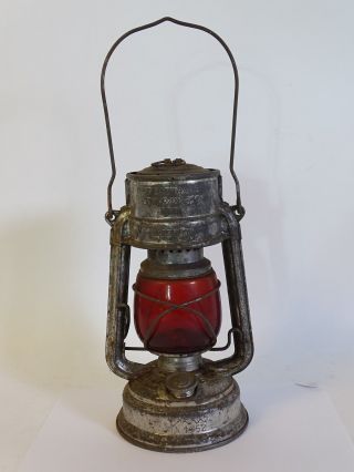 Antike Feuerhand Sturmkappe Petroleum Lampe Dbp Garantiert Sturmsicher Bild