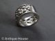 Silber 925 Schmuck Schmuckstück Breiter Massiver Ring Mit Blütendekor - Modern Ringe Bild 3