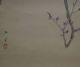 Antikes Japanisches Rollbild Kakejiku Vogel Am Baum Japan Scroll 3557 Asiatika: Japan Bild 3