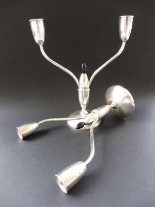 :: 975 Sterling Silber Silver Design Gorham Art Deco Kerzenleuchter Candlestick Bild