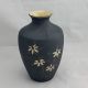 Vintage Keramik Vase Schwarz Matt Blütendekor Handarbeit Tolle Form Höhe 22,  5cm Nach Stil & Epoche Bild 1