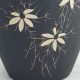 Vintage Keramik Vase Schwarz Matt Blütendekor Handarbeit Tolle Form Höhe 22,  5cm Nach Stil & Epoche Bild 3