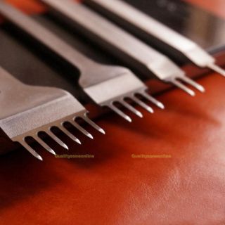 3mm Prongs Leder Werkzeug Leather Craft Stitching Lacing Chisel Punch Tool Bild