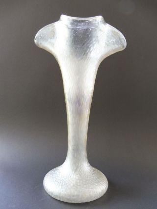 :: Große Jugendstil Loetz Vase Dekor Martele Irisierend Art Nouveau 1900 No Chip Bild