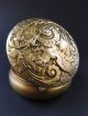 Jugendstil Sterling Silber Dose Pillen Drache Floral Dragon Box Gold Art Nouveau Objekte vor 1945 Bild 4