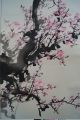 Antikes Japanisches Rollbild Kakejiku Sakura Kirschblüte Japan Scroll 3451 Asiatika: Japan Bild 4
