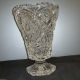 Vase Blumenvase Bleikristall Fußvase Vintage Design Sternschliff 20cm H.  1,  4kg Kristall Bild 6