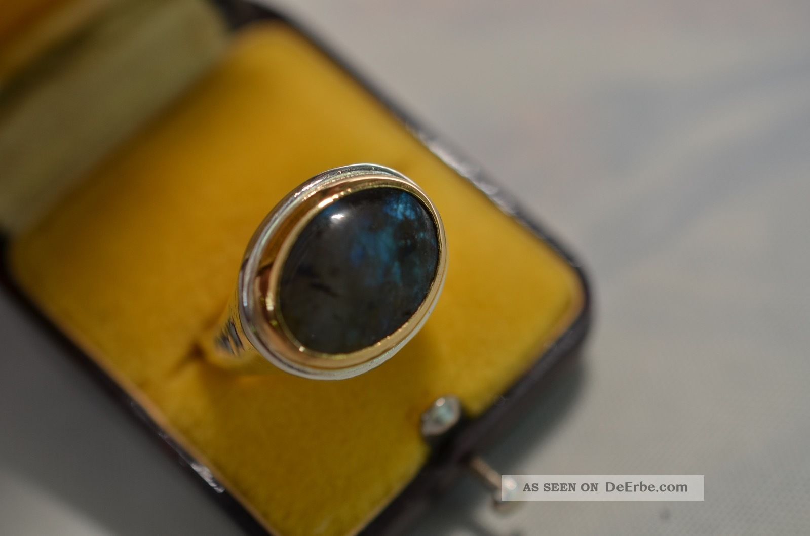 Schöner Alter Opal Damenring Silber 925/gold 750 Ringe Bild