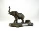 Kolonialausstellung Frankreich 1936 Art Deco Skulptur Elefant Signiert A.  Guver 1920-1949, Art Déco Bild 6