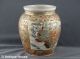 Satsuma Japan Alte Vase Schultertopf Motivmalerei Personen Krieger Um 1900 Nach Marke & Herkunft Bild 1