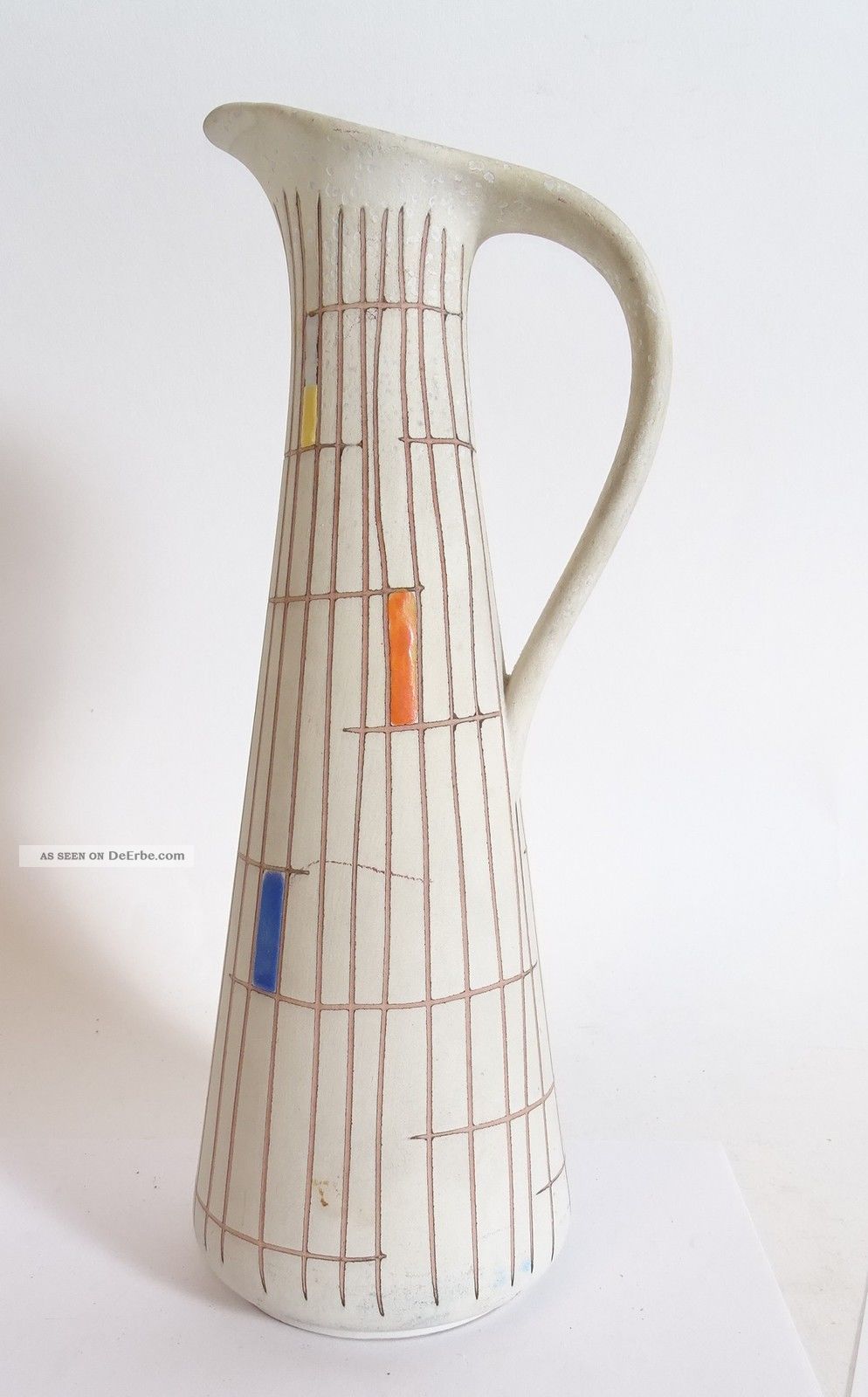 Mid Century 50s 50er Jahre Steuler Keramik Vase Sgraffito Form 4148 1950-1959 Bild