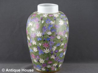Nymphenburg Alte Vase Jugendstil Handgemalt Signiert R.  Sieck Bild