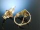 MÜnchner Biedermeier Historische Ohrringe Schaumgold 585 Granate Simili Perlen Schmuck nach Epochen Bild 3